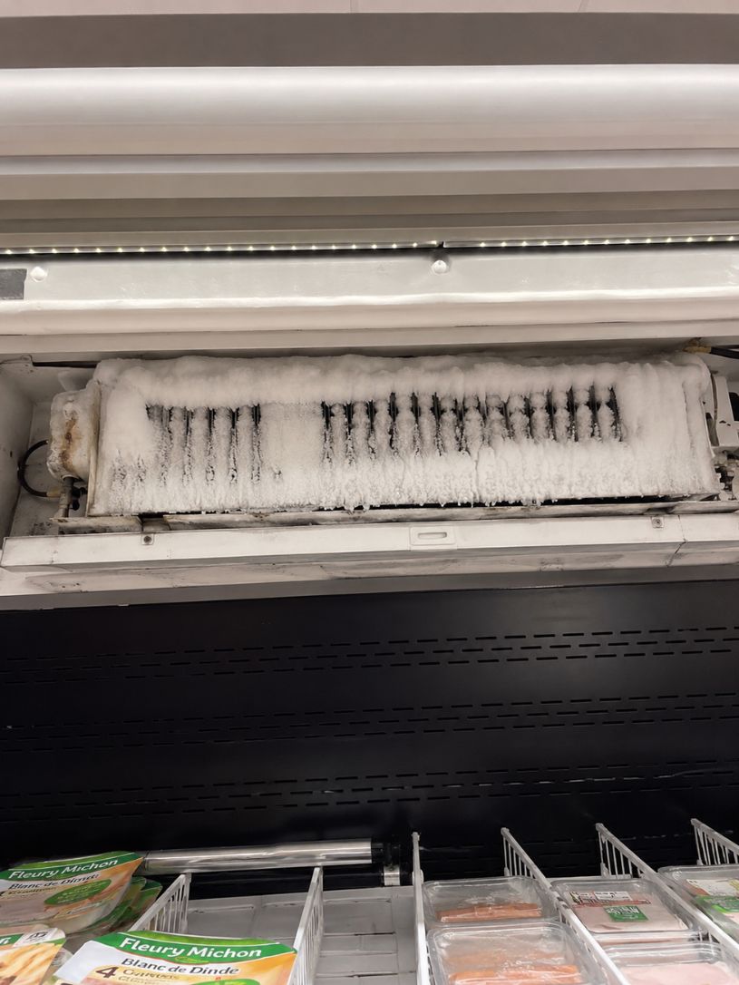 prise en glace évaporateur